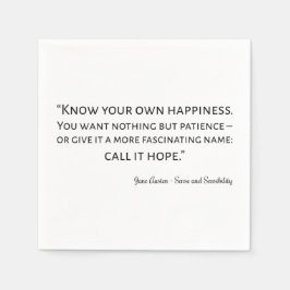 Sense And Sensibility Quote I スタンダードカクテルナプキン