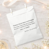 Sense And Sensibility Quote I フェイバーバッグ (クリップ留めされた状態)