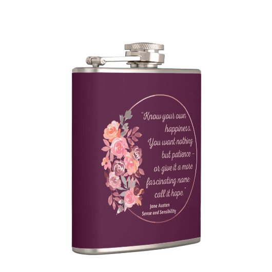 Sense And Sensibility Quote I - Cute Style フラスク (右)