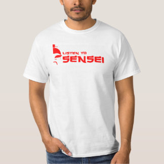 Senseiに聞いて下さい(白くか赤い) Tシャツ