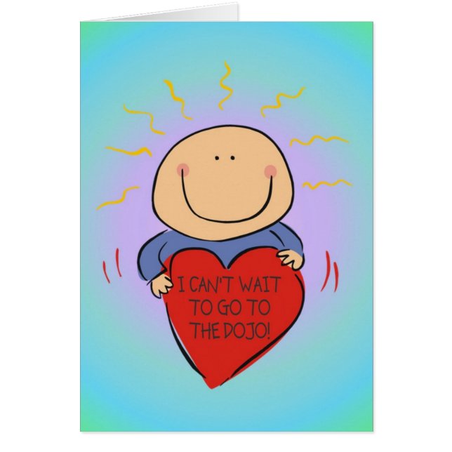 Senseiのお母さんのパパのための武道のベビーの道場カード (正面)