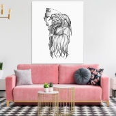 Sensenmann – 死 キャンバスプリント (インサイチュ (リビング))