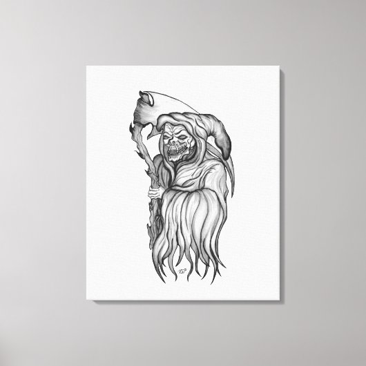 Sensenmann – 死 キャンバスプリント (正面)