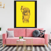 Sensenmann – 死 キャンバスプリント (インサイチュ (リビング))