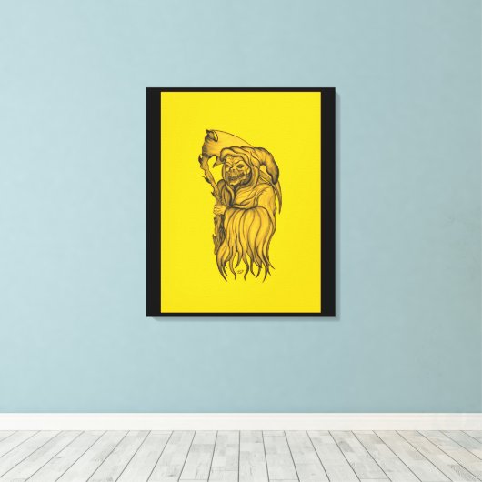 Sensenmann – 死 キャンバスプリント (インサイチュ (ウッドフロア))