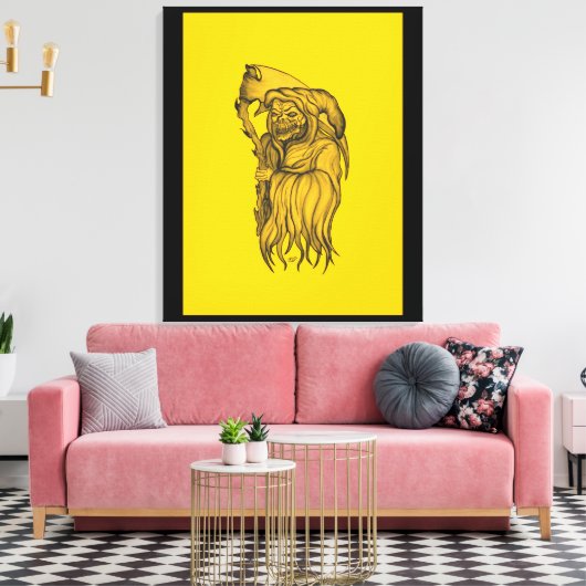 Sensenmann – 死 キャンバスプリント (インサイチュ (リビング))