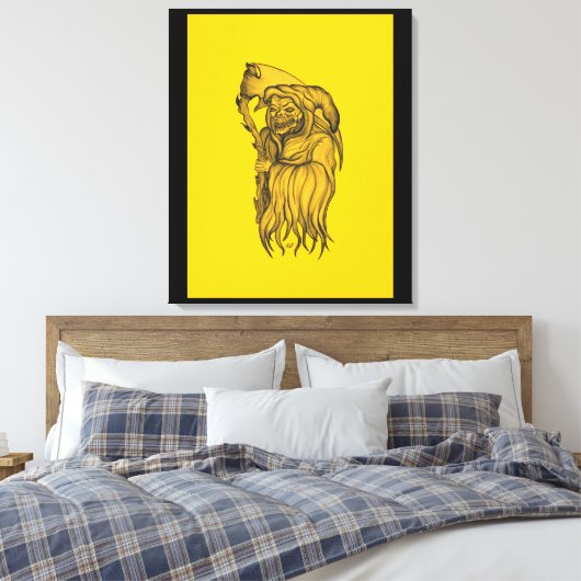 Sensenmann – 死 キャンバスプリント (インサイチュ (寝室))