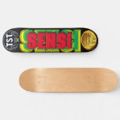 SENSI オフィシャルJMT 8 1/4インチ スケートボードデッキ (横)