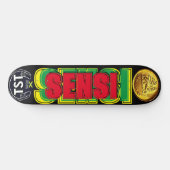 SENSI オフィシャルJMT 8 1/4インチ スケートボードデッキ (横)