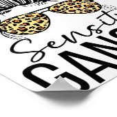 Sensitive Gangsta Gangster Funny Meme Saying Quote ポスター (角)