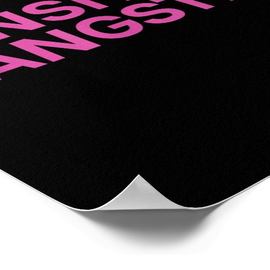 Sensitive Gangster Funny Ironic Quote  ポスター (角)