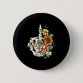 Sensitive Savage Flower Skeleton Dead Inside Motiv 缶バッジ (正面)