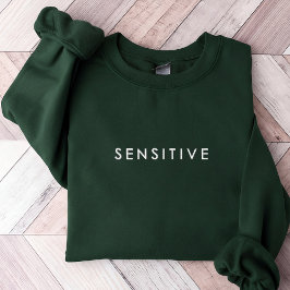 Sensitive Soul Embroidered Sweatshirt Gift for Her 刺繍入りスウェットシャツ