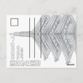 sensoji temple tokyo postcard - japan postcard ポストカード (裏面)