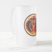 Sensus Fideliumロゴ フロストグラスビールジョッキ (正面左)