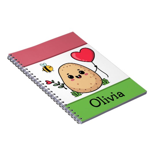 Sent With Love Romantic Potato ノートブック (右側)