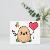 Sent With Love Romantic Potato ポストカード (スタンド正面)