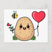 Sent With Love Romantic Potato ポストカード (正面)
