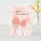 Sentido Pésame – Tarjeta de Condolencias カード (黄色い花)