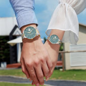 Sentimental botanical monogram wristwatch 腕時計