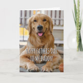 Sentimental Father's Day Message from the Dog  カード (正面)