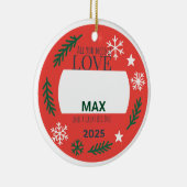 Sentimental Pet Ornament | All You Need is Love an セラミックオーナメント (右)