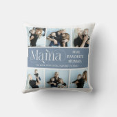 Sentimental Photo Collage Mama Keepsake  クッション (裏面)