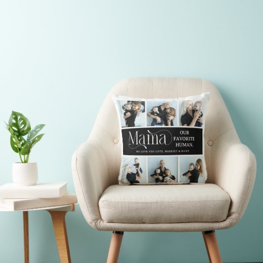 Sentimental Photo Collage Mama Keepsake  クッション (椅子)
