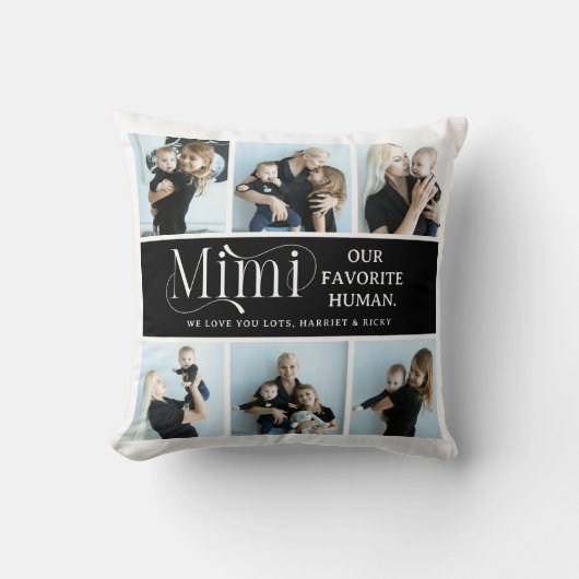 Sentimental Photo Collage Mimi Keepsake  クッション (正面)