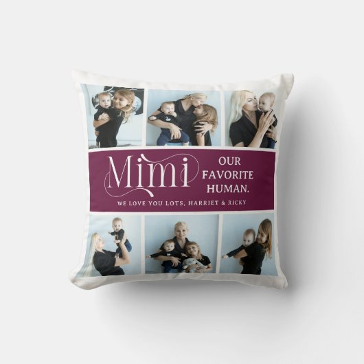 Sentimental Photo Collage Mimi Keepsake  クッション (正面)