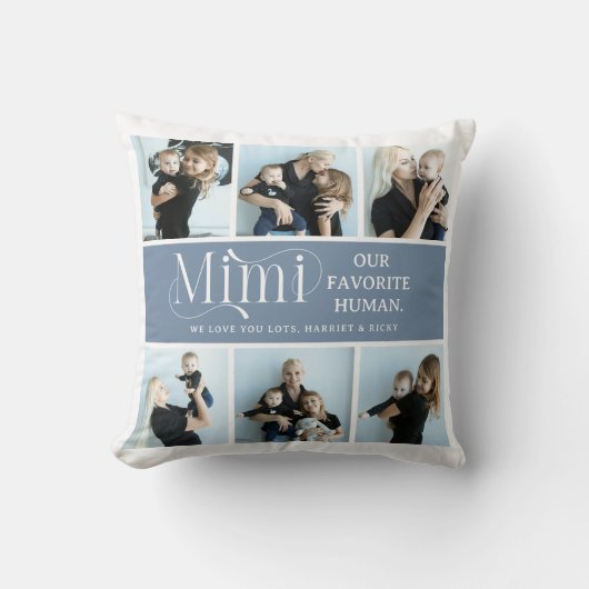 Sentimental Photo Collage Mimi Keepsake  クッション (正面)