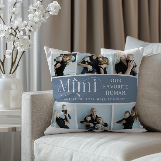 Sentimental Photo Collage Mimi Keepsake  クッション