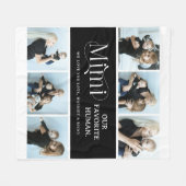 Sentimental Photo Collage Mimi Keepsake  フリースブランケット (正面(横))