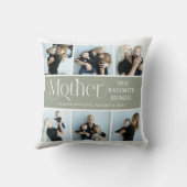 Sentimental Photo Collage Mom Keepsake  クッション (裏面)
