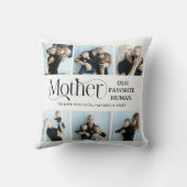 Sentimental Photo Collage Mom Keepsake  クッション (裏面)