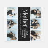 Sentimental Photo Collage Mother Keepsake フリースブランケット (正面(横))