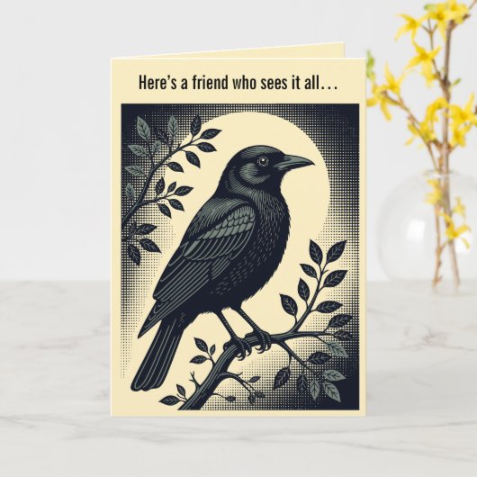 Sentinel of Solitude The Raven カード (黄色い花)