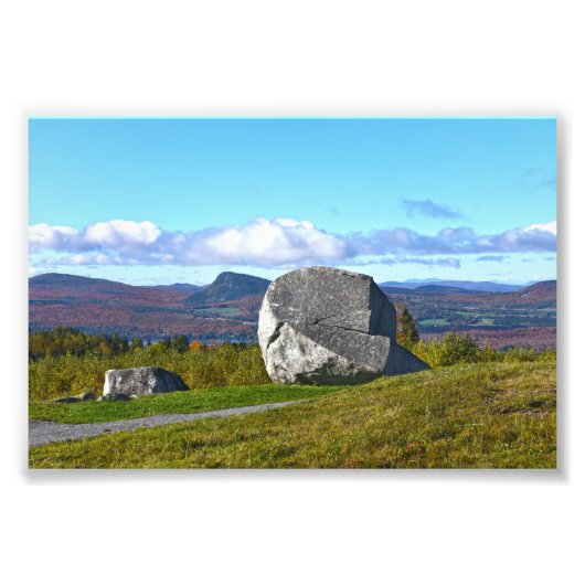 Sentinel Rock, Westmore, Vermont フォトプリント (正面)