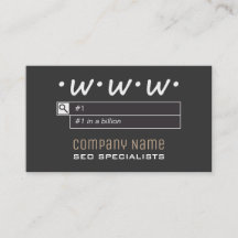 SEOのコンサルタントの名刺