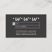 SEOのコンサルタントの名刺 名刺 (正面)