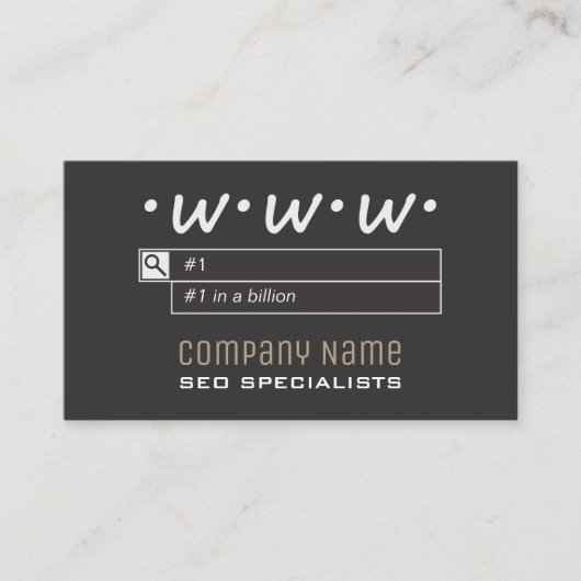 SEOのコンサルタントの名刺 名刺 (正面)