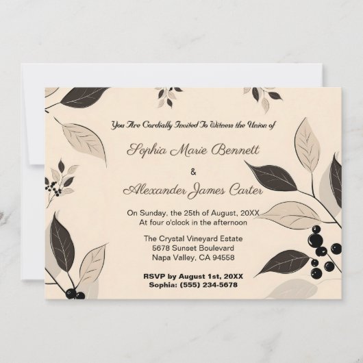 SEOのタイトルと説明を以下に示結婚す。 招待状 (正面)