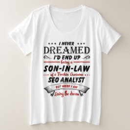 SEOアナリストの素晴らし息子 プラスサイズTシャツ