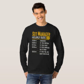 SEOマネージャーの時給 Tシャツ (正面フル)