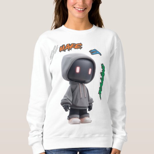 SEO、3フレンドリーワードのやる気を起こさせる引用文 スウェットシャツ (正面)