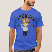 SeokJin EST.1992 Cute Chibi Style Fans Gif Tシャツ (正面)