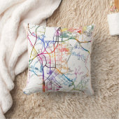  Seongnam-si South Korea City Map クッション (ブランケット)