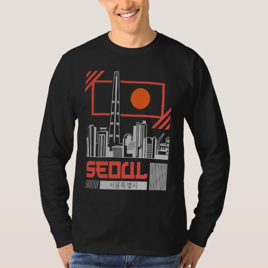 Seoul Capital City of South Korea Hangul Korean Wr Tシャツ (正面)