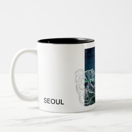 SEOUL landscape tiger mugcup ツートーンマグカップ (左)