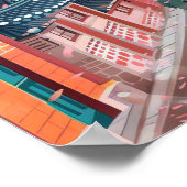 Seoul Print Seoul Illustration Travel Poster South ポスター (角)